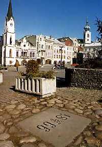 enlarge picture: Town square of Krakonos * Krkonose Mountains (Giant Mts)